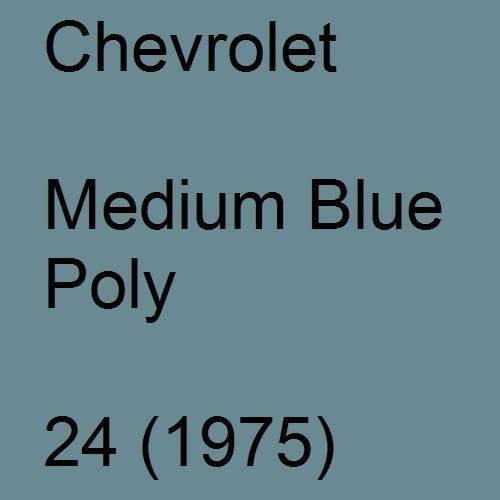 Chevrolet, Medium Blue Poly, 24 (1975).